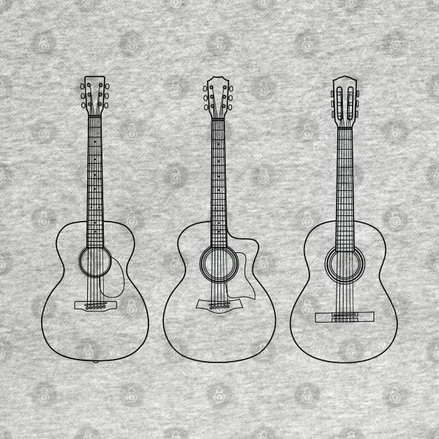 Acoustic Guitar Collection Outline Light Theme by nightsworthy